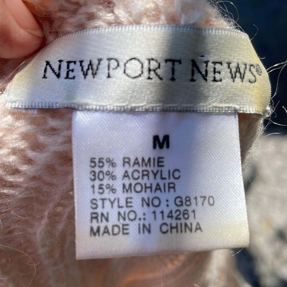 Crochet trimmed bell sleeve cardigan by Newport News - Picture 5 of 6